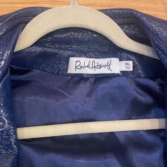 Rachel Antonoff Blue Trench Coat - Picture 5 of 8